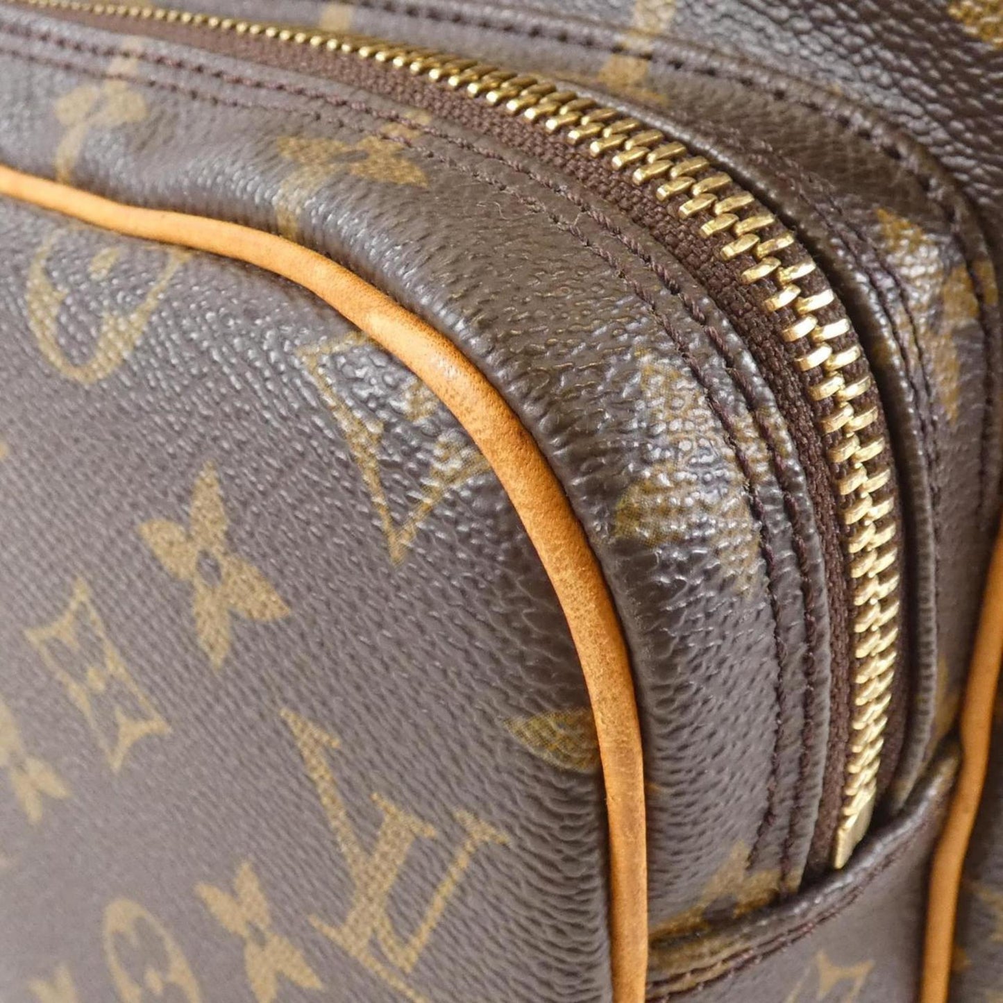 Canvas Shoulder Bag with Good Condition and Slightly Rubbed Corners