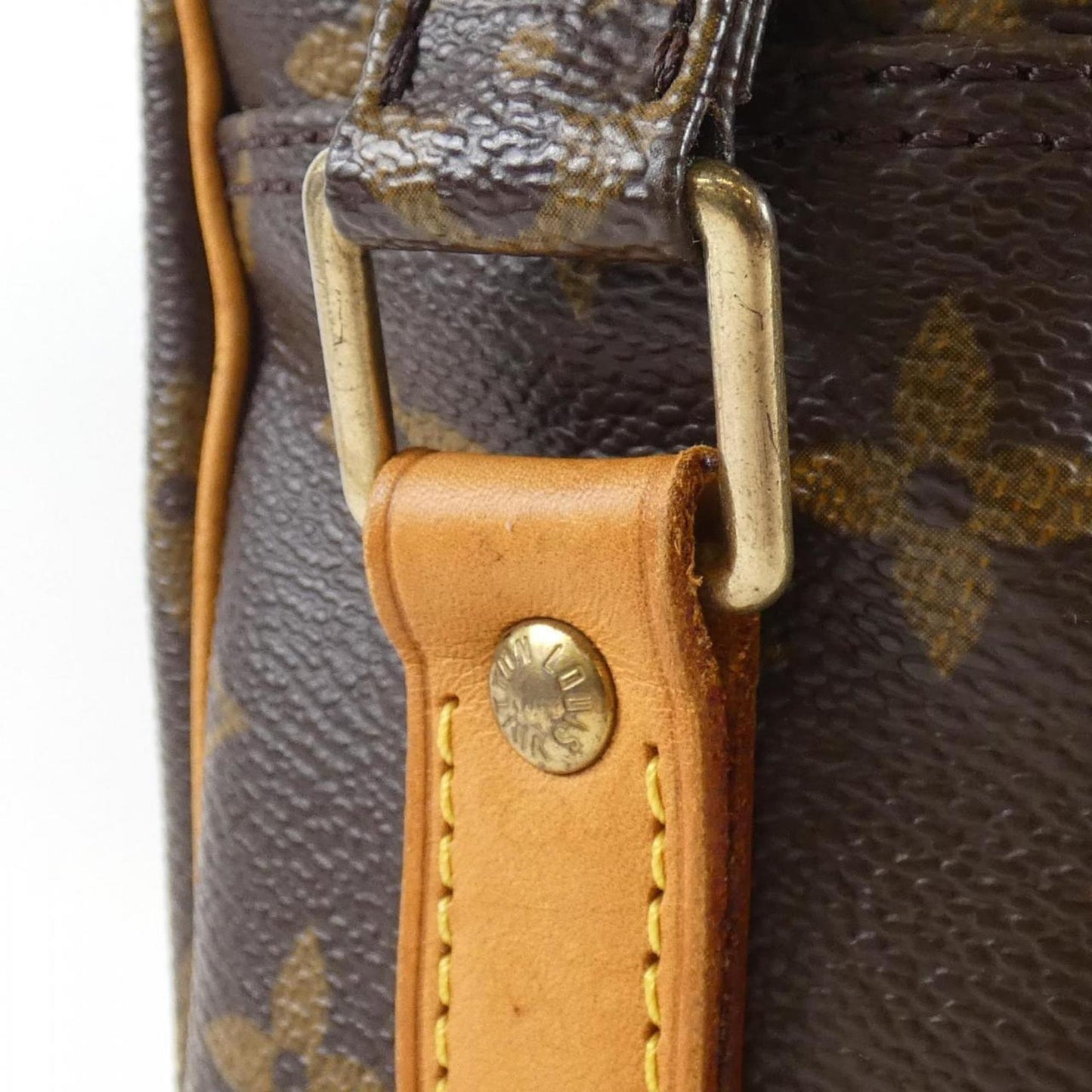 Canvas Shoulder Bag with Good Condition and Slightly Rubbed Corners