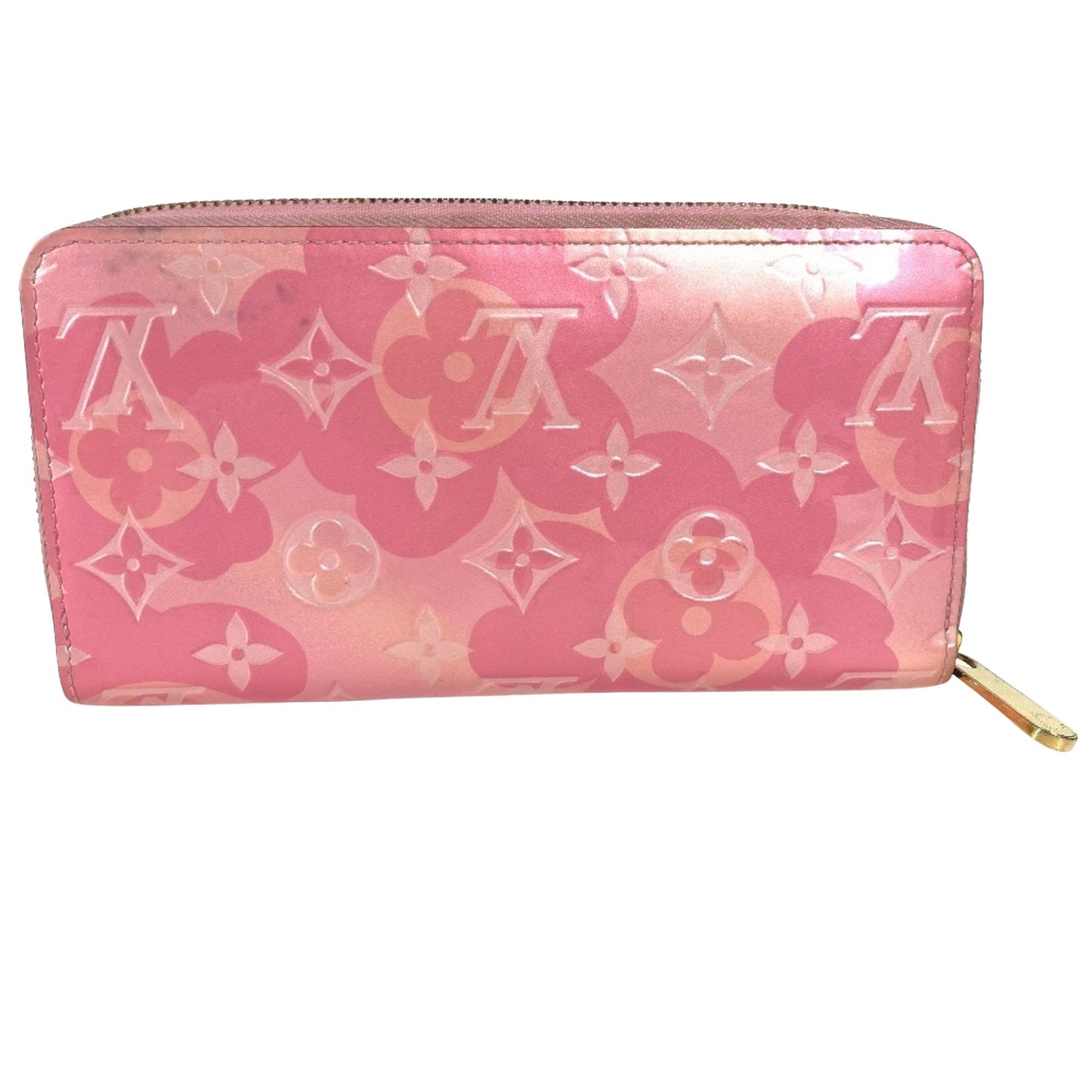 Patent Leather Zippy Wallet with Multiple Compartments