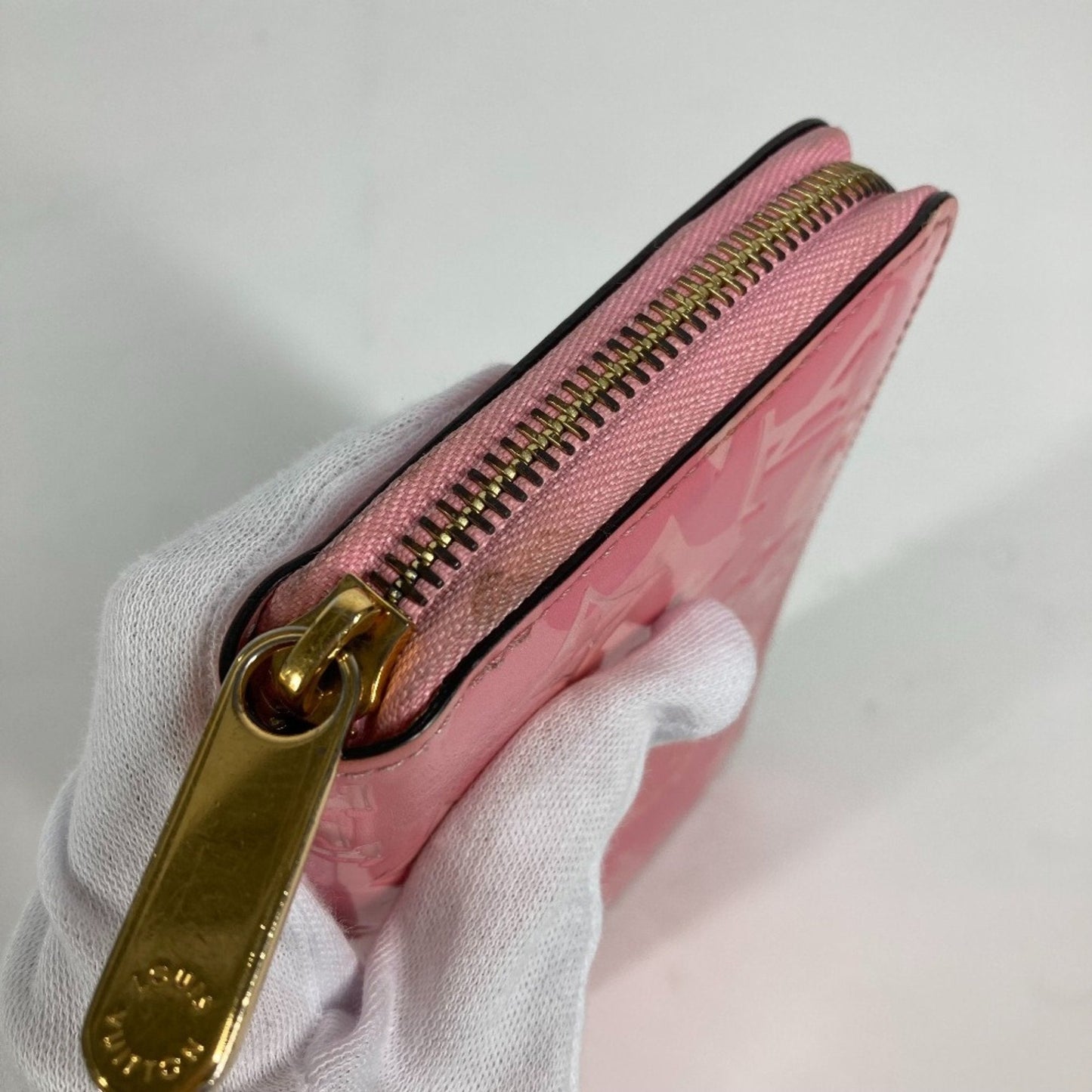 Patent Leather Zippy Wallet with Multiple Compartments
