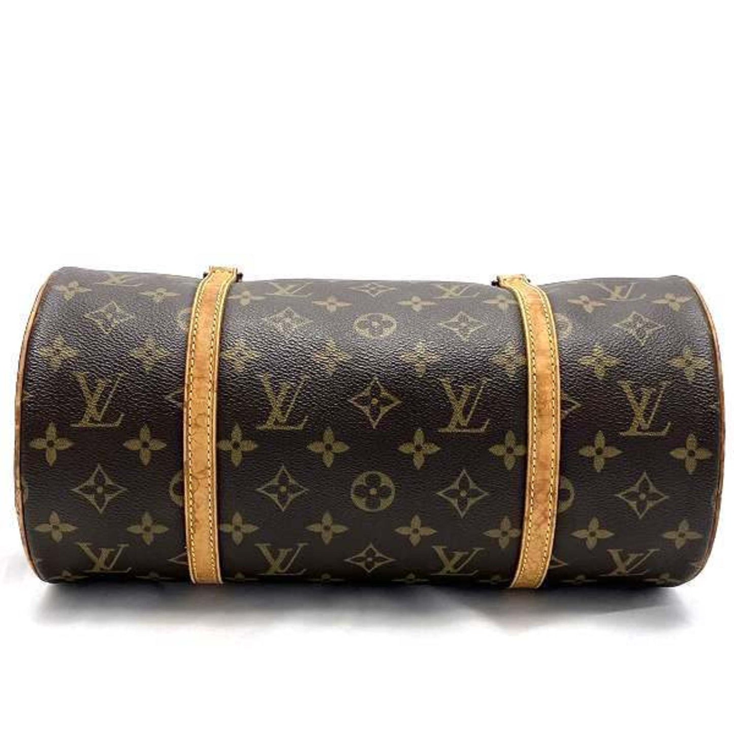 Canvas Papillon Handbag with Monogram Pattern