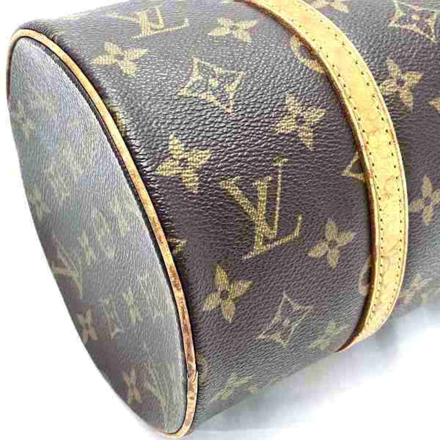 Canvas Papillon Handbag with Monogram Pattern
