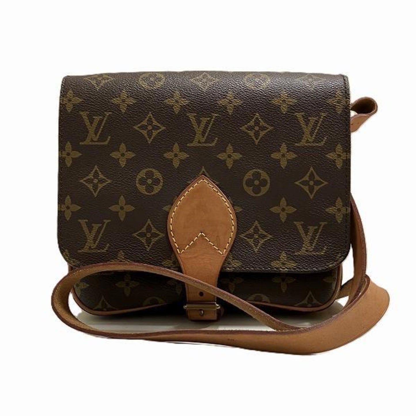 Cartouchiere Canvas Crossbody Bag with Dust Bag