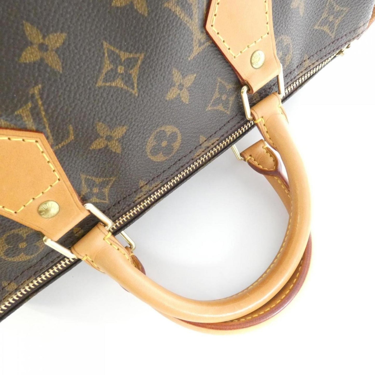 Canvas Speedy Bag with Key and Padlock
