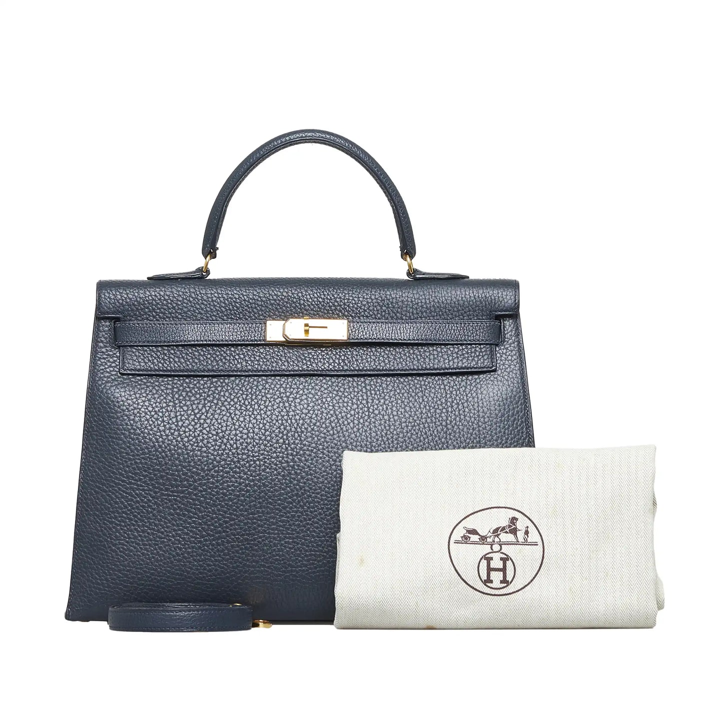 HermÃƒÆ’Ã‚Â¨s Kelly 35 Black Fjord Gold