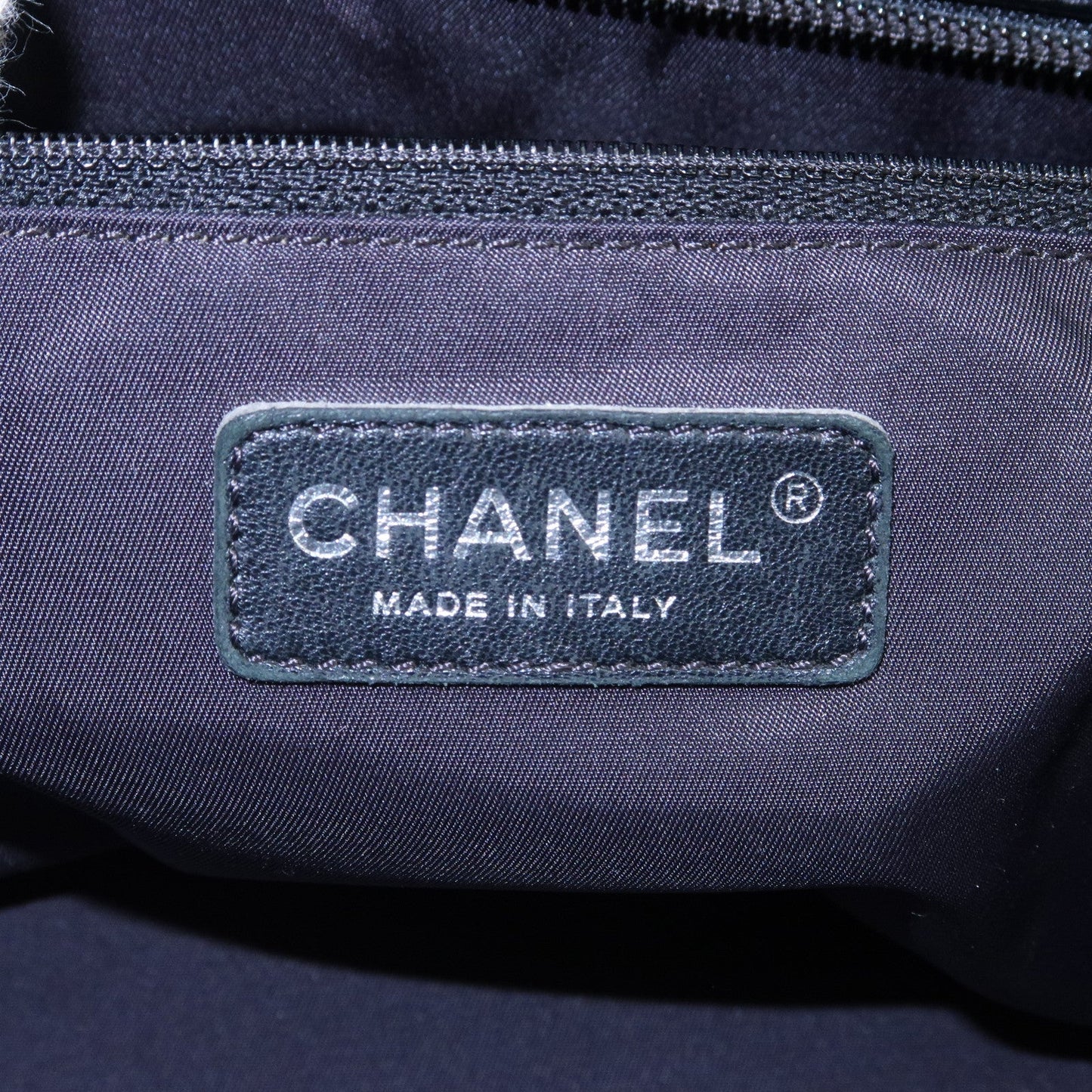 CHANEL Paris Biarritz MM Coated Canvas Leather Tote Bag A34209