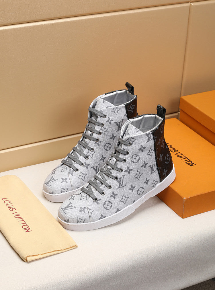 GLM - LUV Stellar Trainer Boot White Black Sneaker