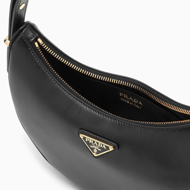Prada Black Leather Prada ArquÃƒÆ’Ã‚Â© Bag Women