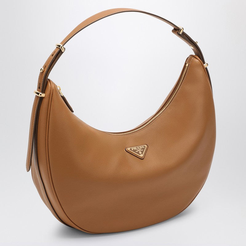 Prada Prada ArquÃƒÆ’Ã‚Â© Caramel Large Leather Shoulder Bag Women