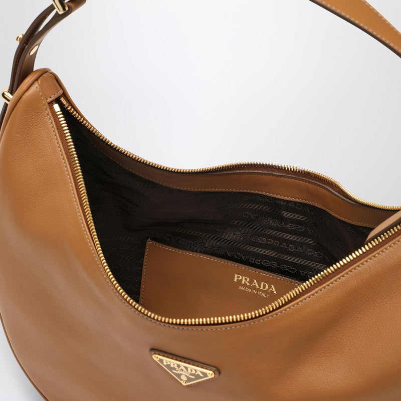 Prada Prada ArquÃƒÆ’Ã‚Â© Caramel Large Leather Shoulder Bag Women