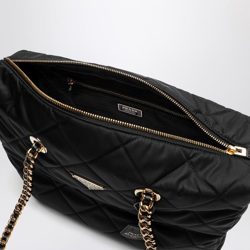 Prada Re-Edition 1995 ChaÃƒÆ’Ã‚Â®ne Large Black Re-Nylon Bag Women