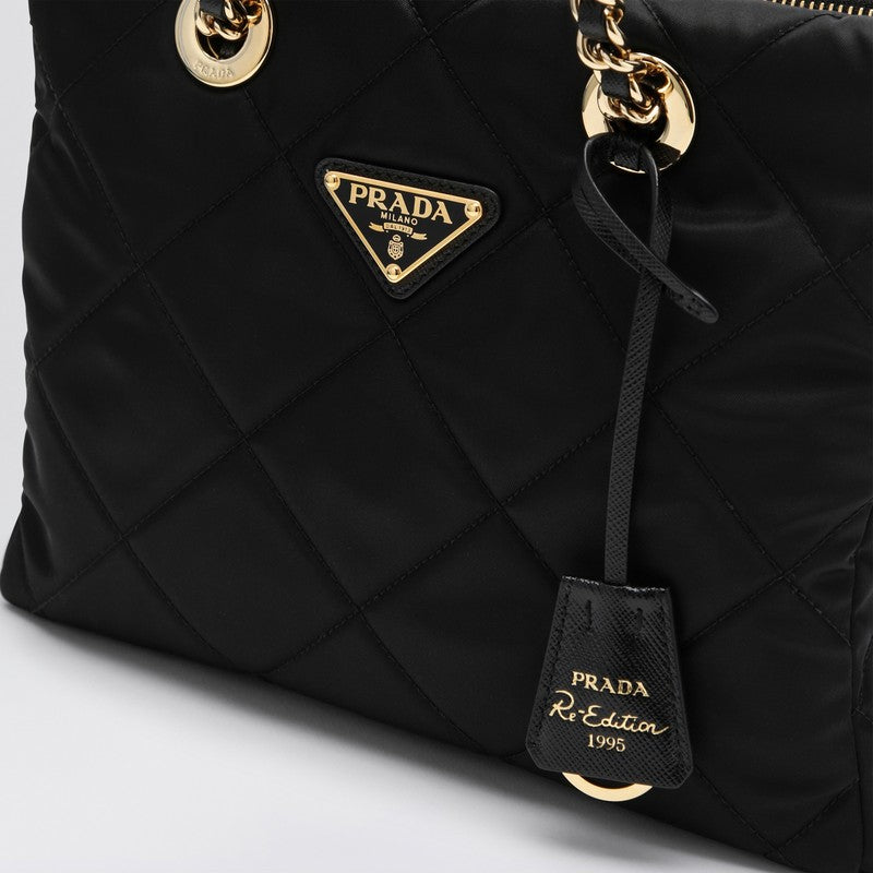 Prada Re-Edition 1995 ChaÃƒÆ’Ã‚Â®ne Black Re-Nylon Bag Women