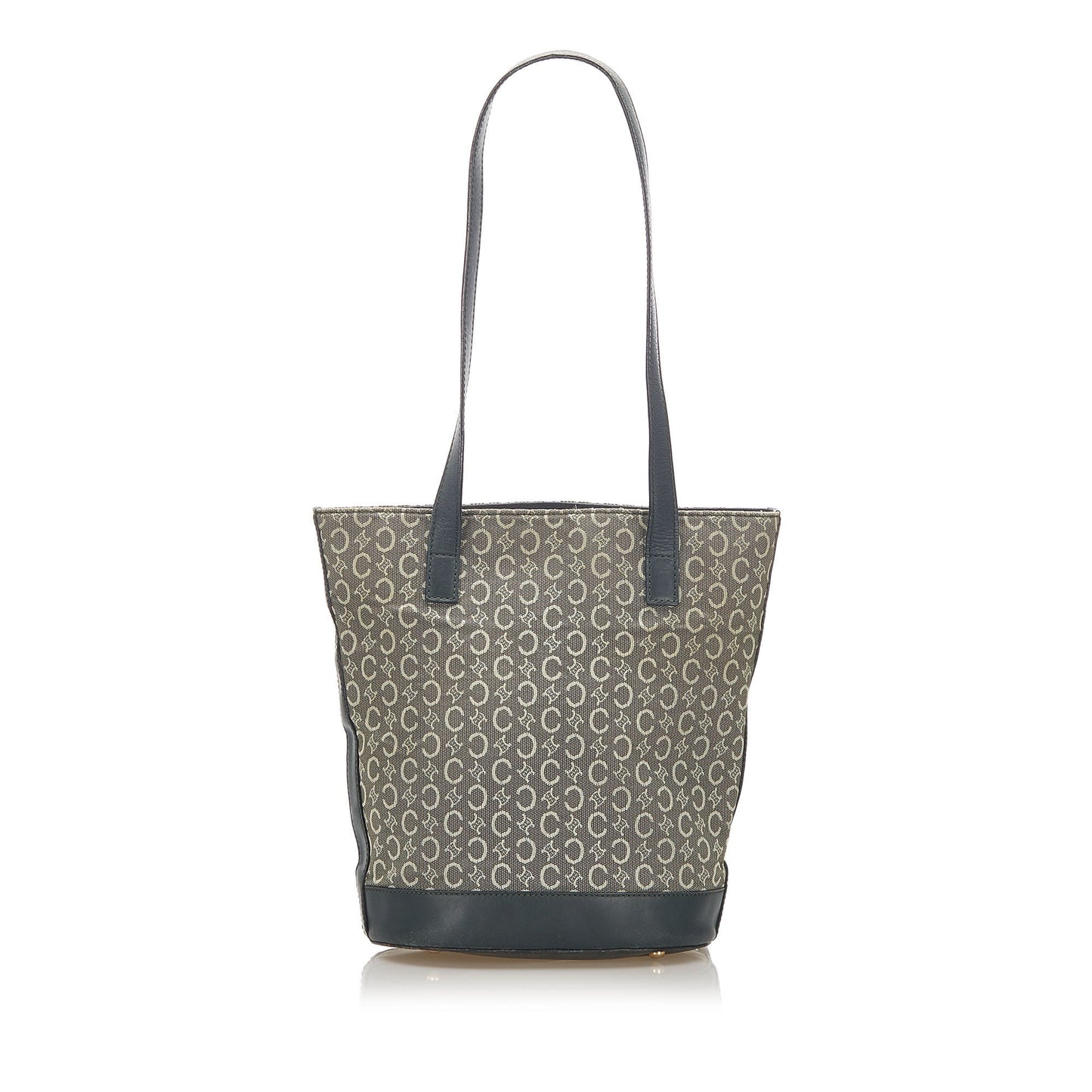 Gray Celine C Macadam Canvas Tote Bag