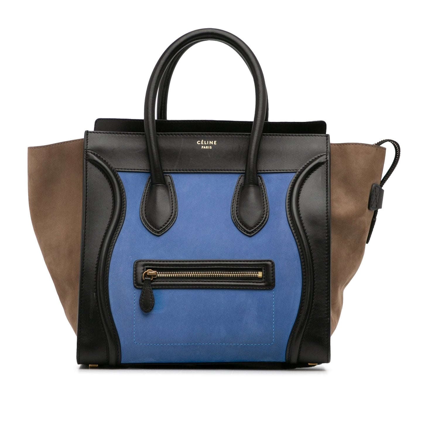 Celine Luggage Mini Tricolor Handbag