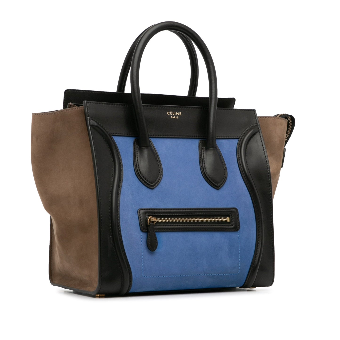 Celine Luggage Mini Tricolor Handbag