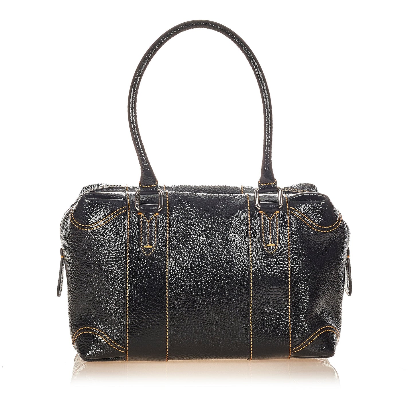 Fendi Shoulder Bag Black Patent