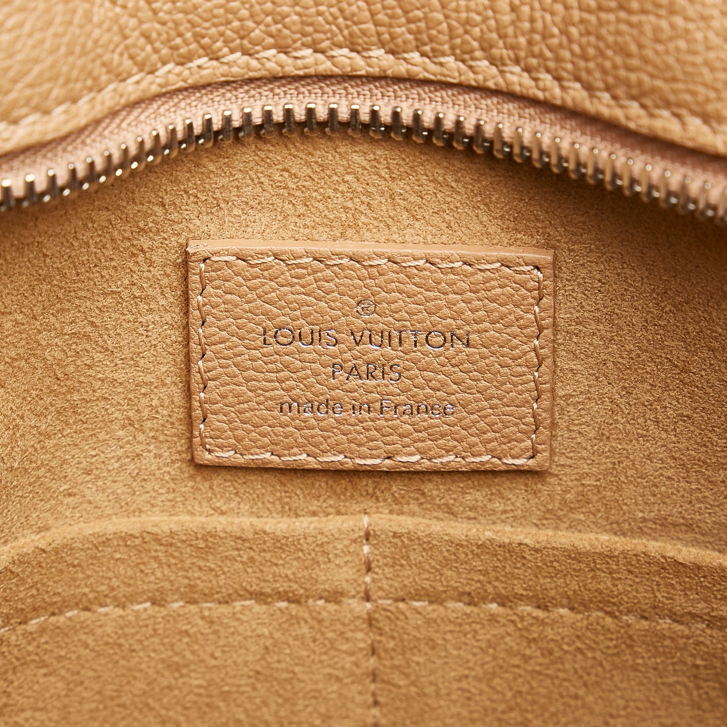Tan Louis Vuitton Monogram Cuir Plume Very Zipped