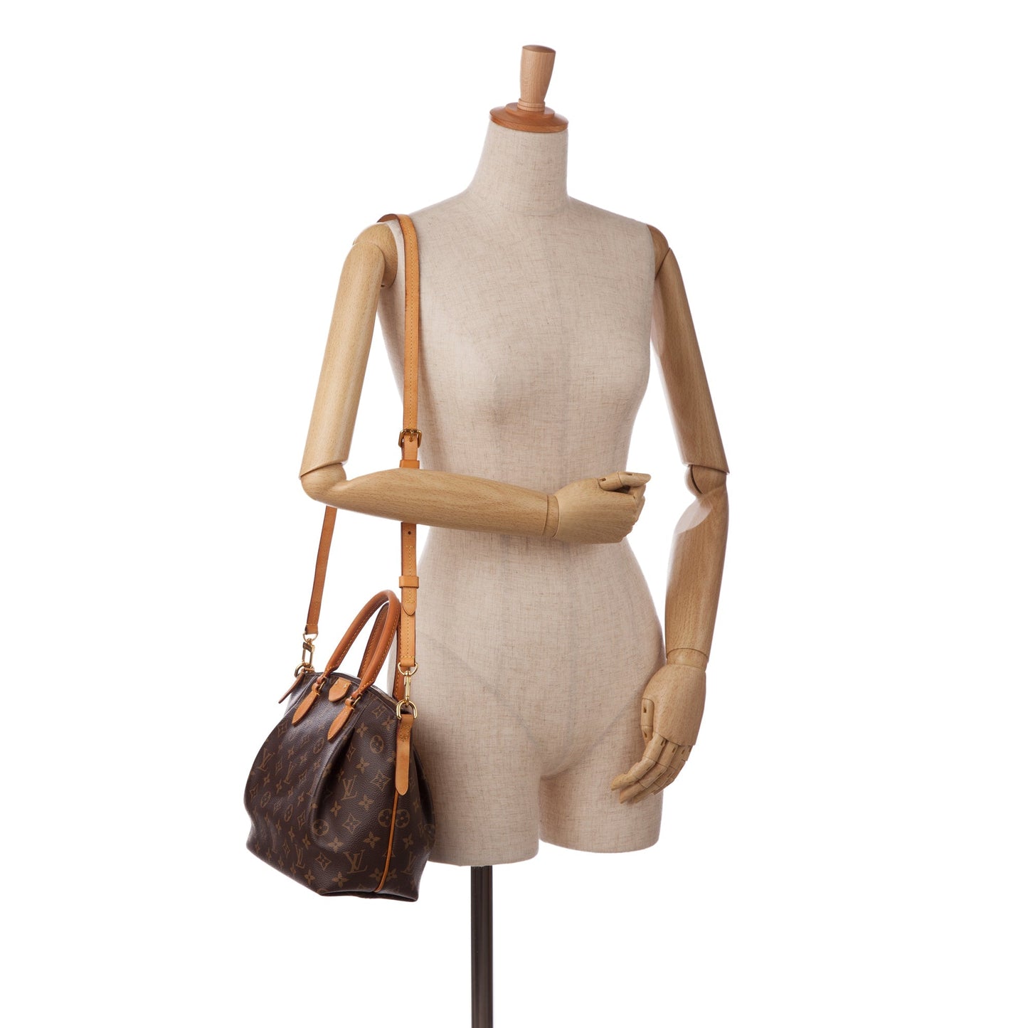 Brown Louis Vuitton Monogram Turenne PM Satchel