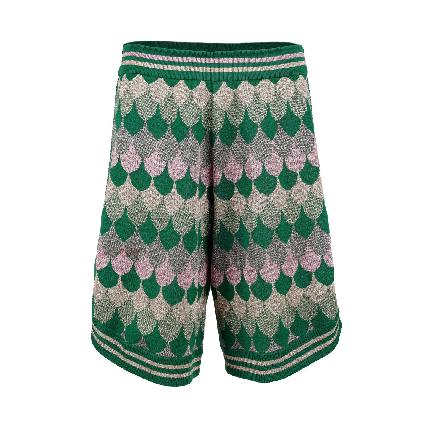 Gucci LamÃƒÆ’Ã‚Â© Wave Jacquard Wool Shorts - '10s