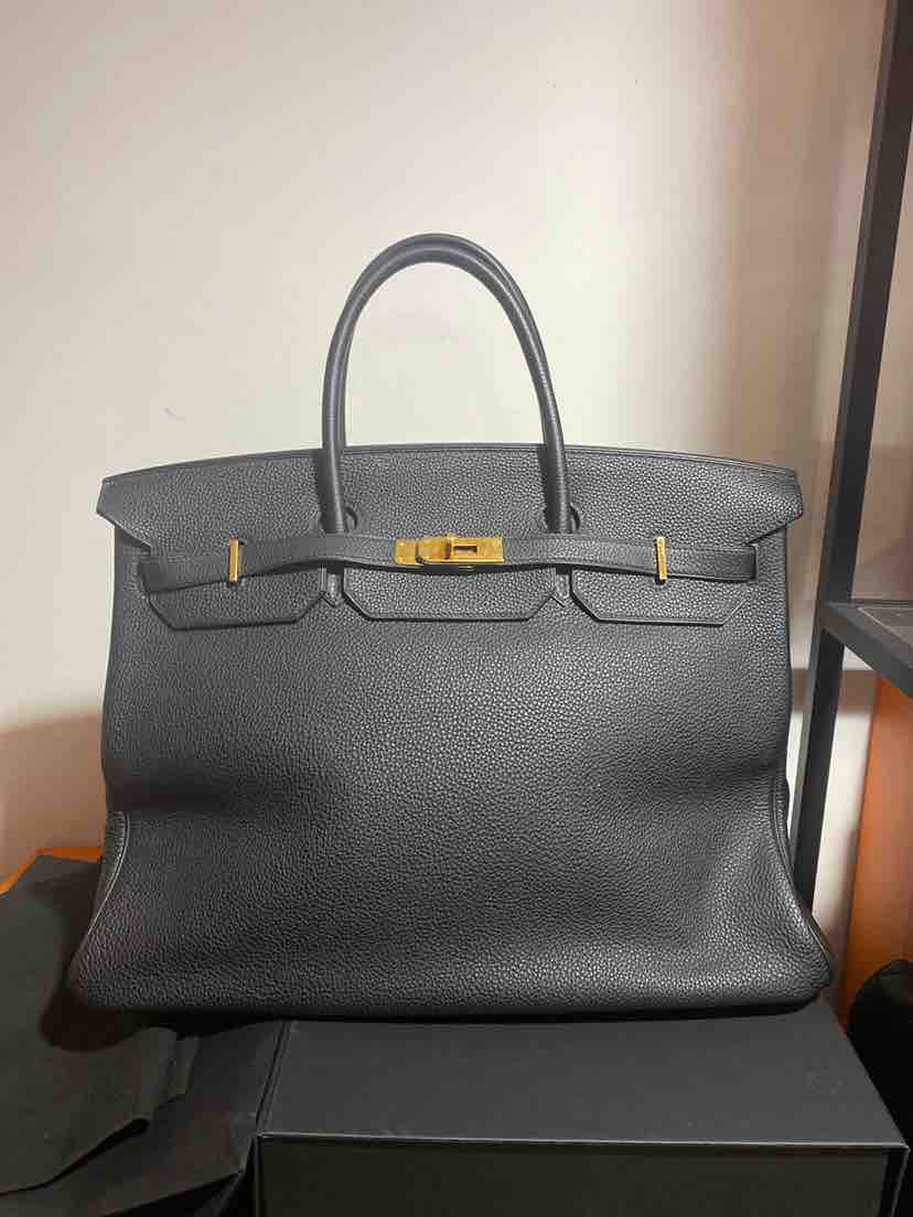 HermÃƒÆ’Ã‚Â¨s Birkin 40 Clemence Leather Black N 2010