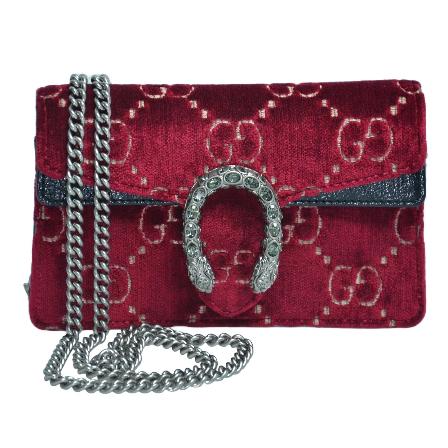 Burgundy Mini GG Dionysus Bag