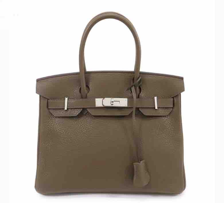 HermÃƒÆ’Ã‚Â¨s Birkin 30 Clemence Leather Taupe/Sauge 2019