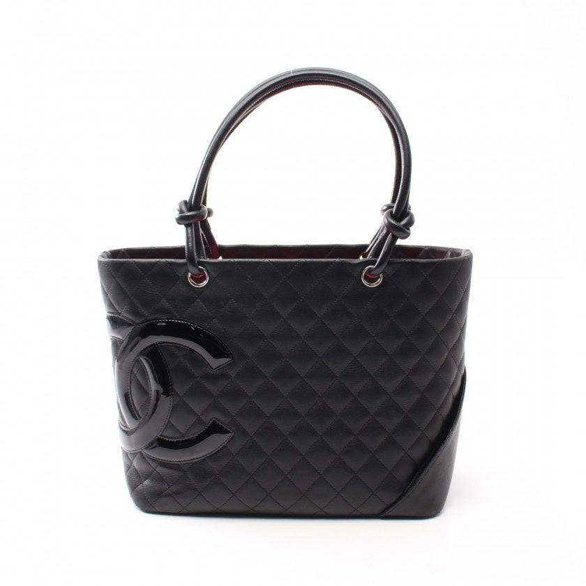Large Ligne Cambon Bucket Bag, Black, Leather
