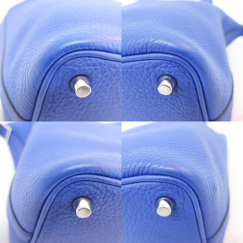 Hermes Picotin Lock PM  OÃƒÂ¥Ã‹â€ Ã‚Â» 2011 made blue electric silver gware trion claims handbags ladies ÃƒÂ¢Ã¢â‚¬â€œÃ‚Â¡ antique