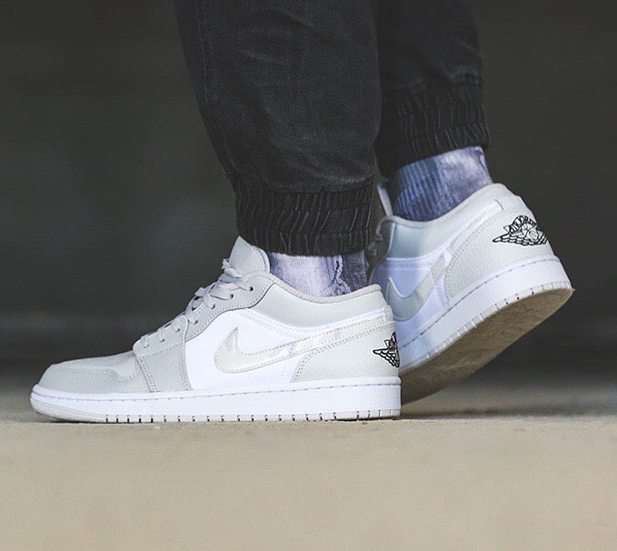 GLM - AJ1 low grey and white caGLMuflage