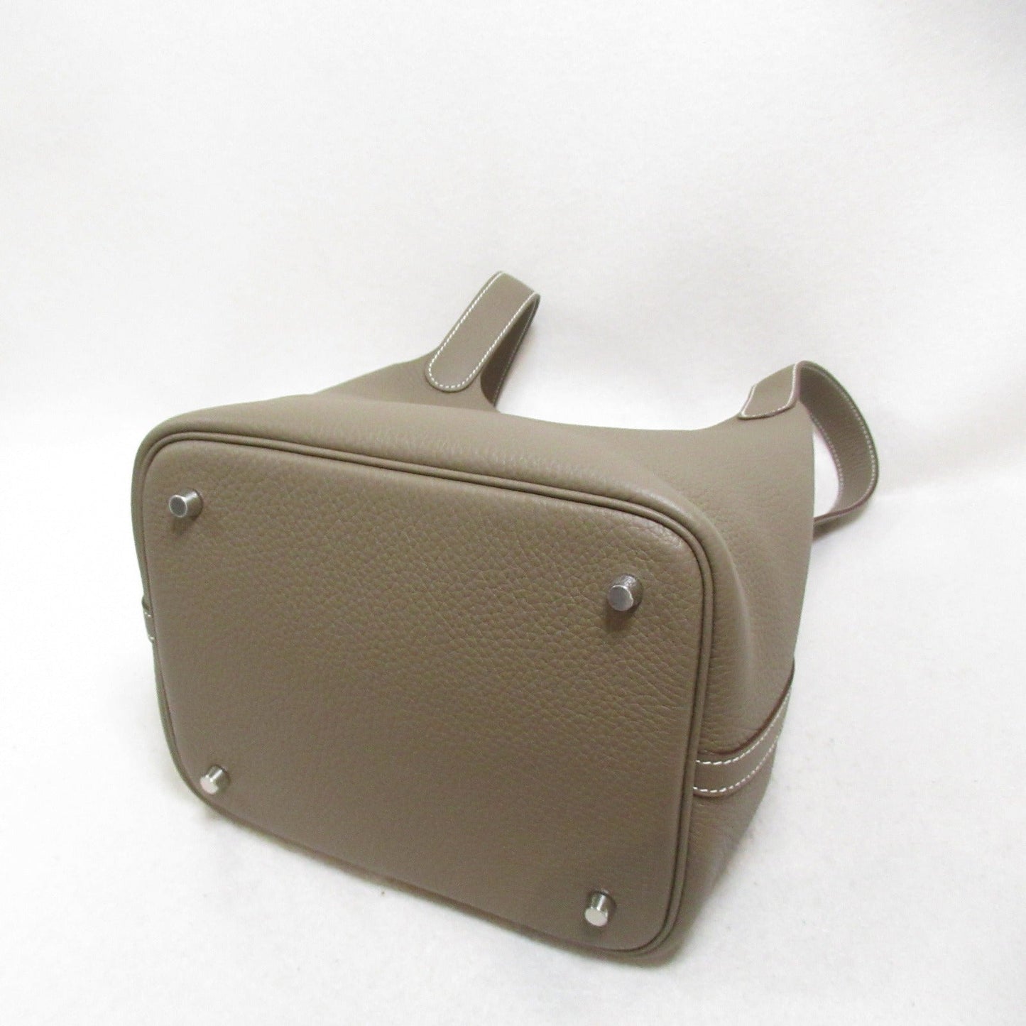 Hermes Hermes Picotin Lock MM Tote Bag Tortoise Bag Leather  Brown