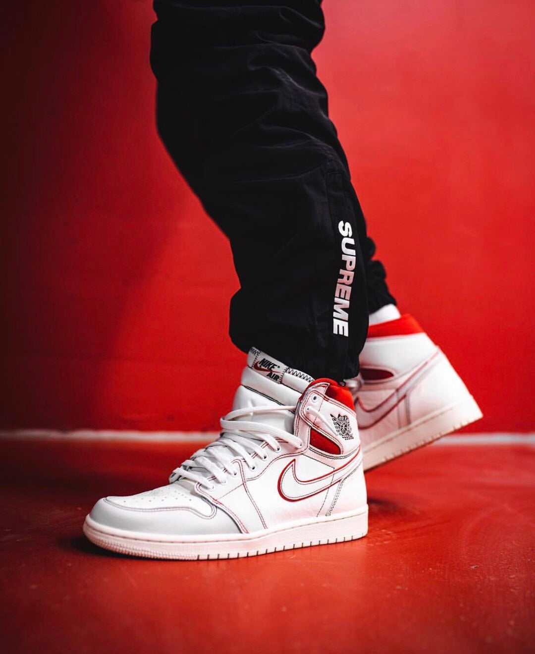 GLM - AJ1 white and red manuscript