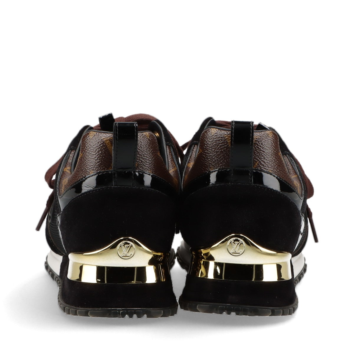 Louis Vuitton Runwayline 18 Years MeshLeather Trainers 37.5  BlackÃ—Brown CL0188 Monogram  Bag