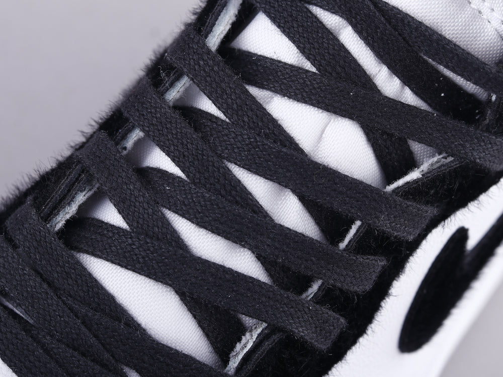 GLM - AJ1 horsehair black and white