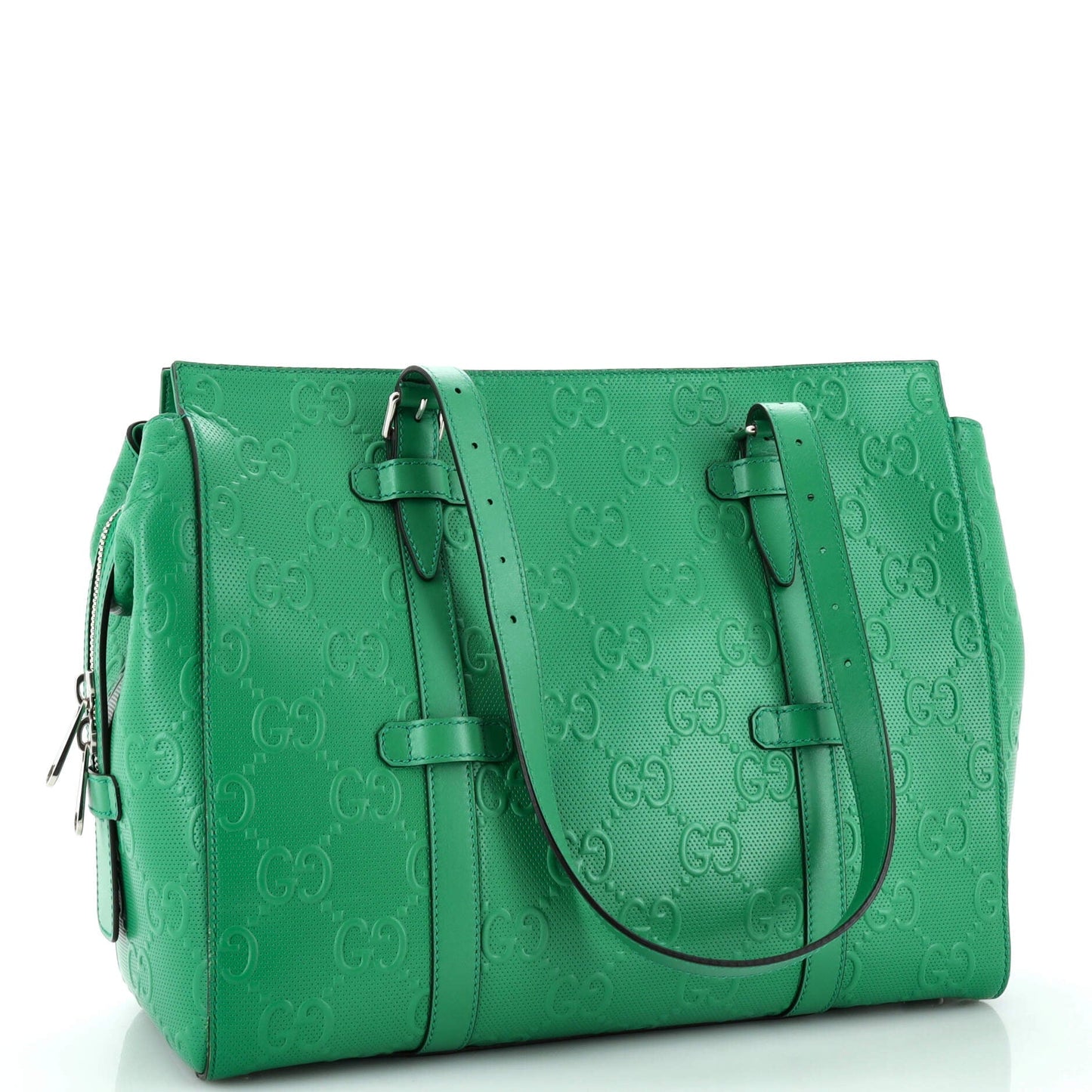 Tote Bag GG Embossed Perforated Leather