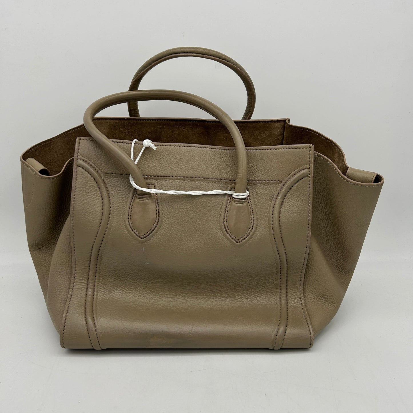 Celine Phantom Luggage Olive Leather Handbag Medium