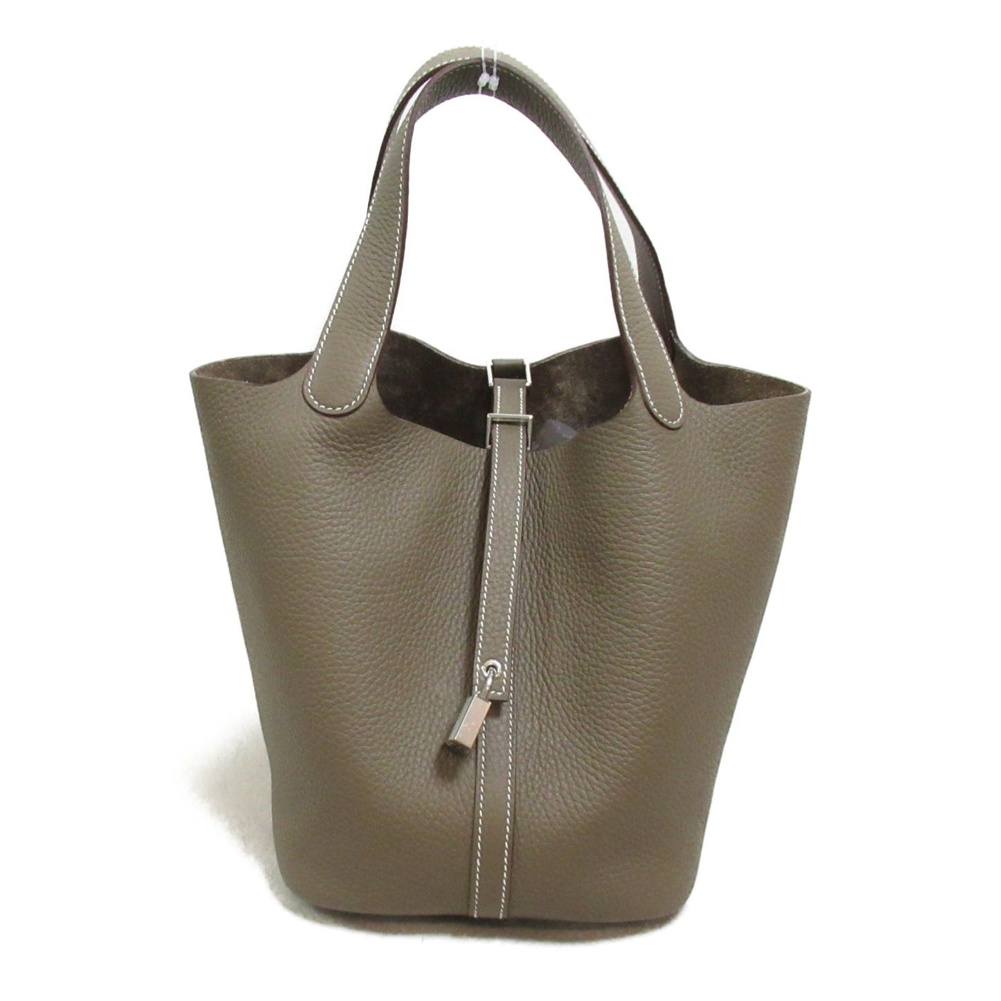 Hermes Hermes Picotin Lock MM Tote Bag Tortoise Bag Leather  Brown