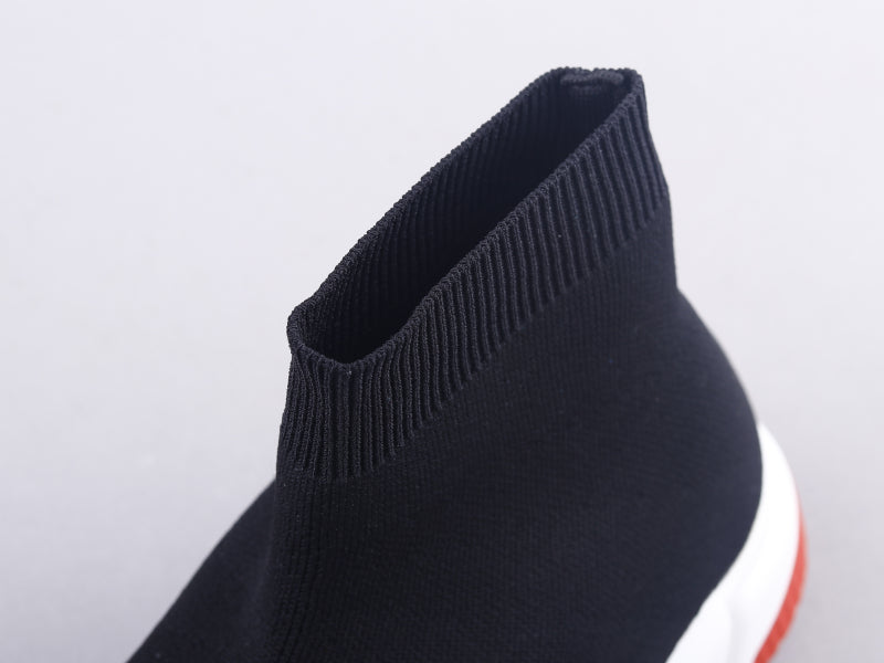 GLM - Bla Socks And Shoes Black And White Red Sneaker