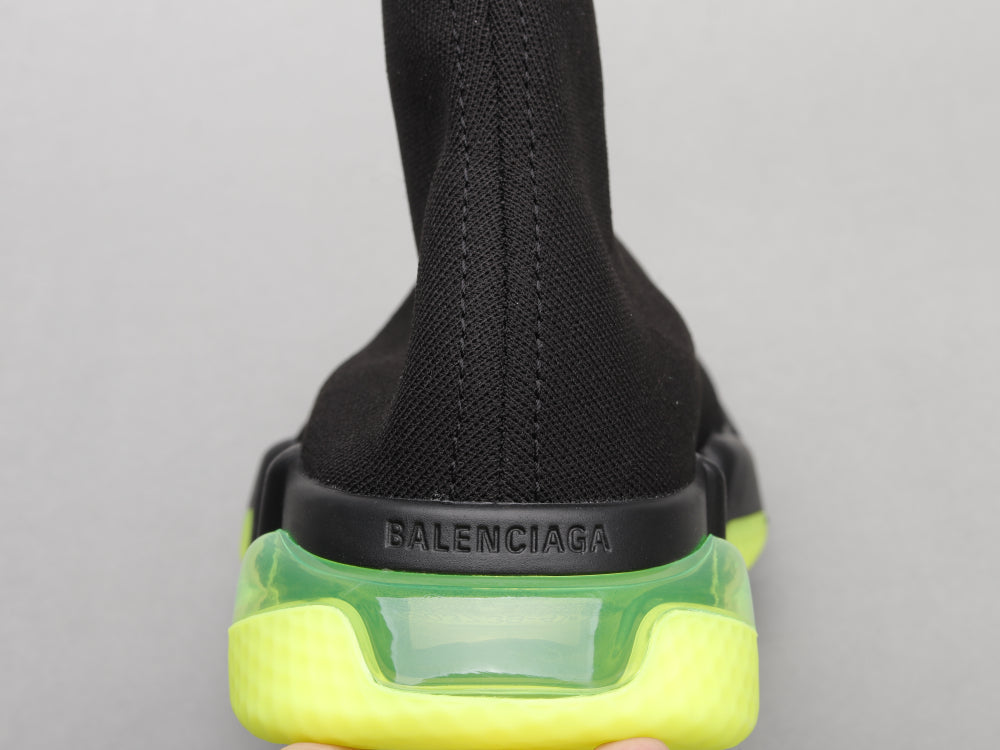 GLM - Bla Socks Air Cushion Black Green Sneaker