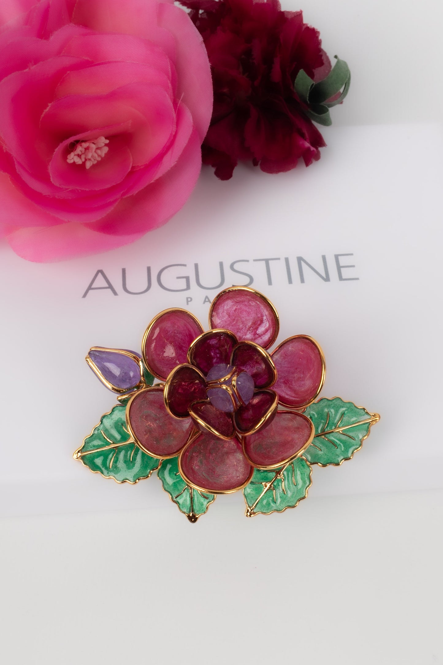 Broche / Pendentif en pÃƒÆ’Ã‚Â¢te de verre Augustine