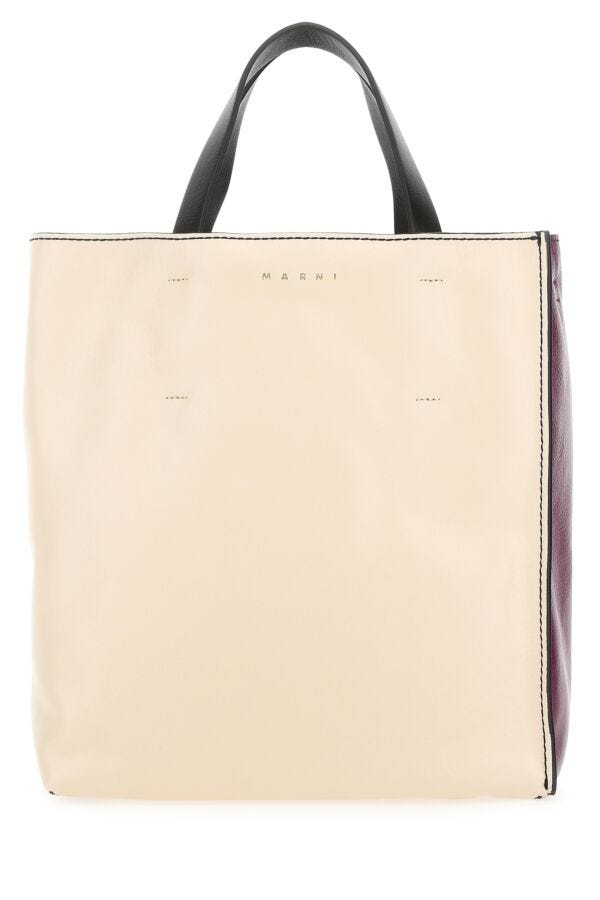 Marni Woman Multicolor Leather Museo Soft Handbag