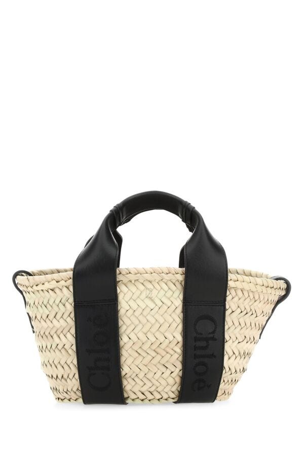 Chloe Woman Small Sense Raffia Handbag