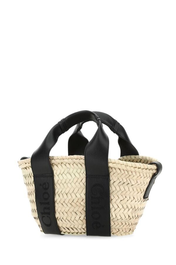Chloe Woman Small Sense Raffia Handbag