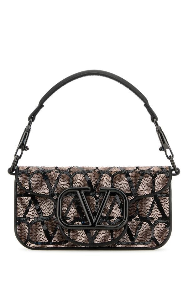 Valentino Garavani Woman Embellished Leather Small LocÃƒÆ’Ã‚Â£Ãƒâ€šÃ‚Â² Handbag