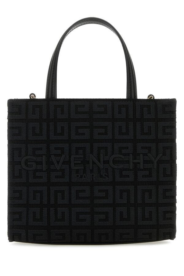 Givenchy Woman Black Fabric Mini G-Tote Handbag