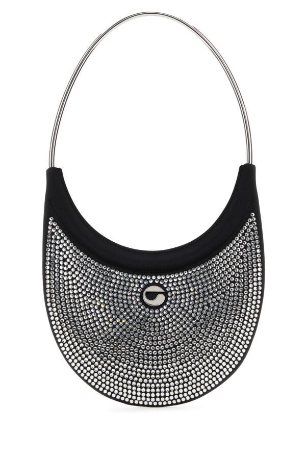 Coperni Woman Embellished Fabric Ring Swipe Shoulder Bag