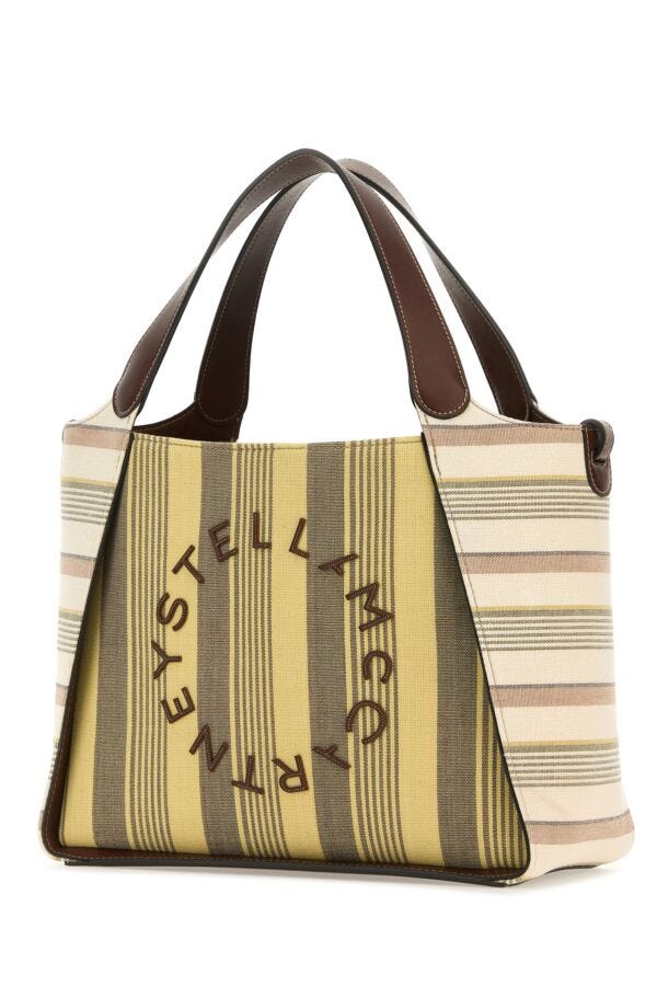 Stella Mccartney Woman Printed Fabric Stella Logo Handbag