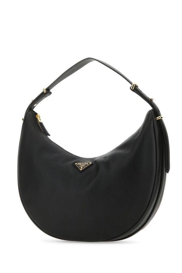 Prada Woman Black Leather Big ArquÃƒÆ’Ã‚Â£Ãƒâ€šÃ‚Â¨ Handbag
