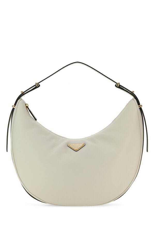 Prada Woman White Leather Big ArquÃƒÆ’Ã‚Â£Ãƒâ€šÃ‚Â¨ Handbag