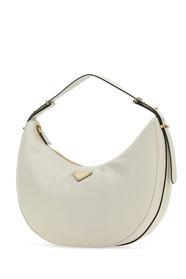 Prada Woman White Leather Big ArquÃƒÆ’Ã‚Â£Ãƒâ€šÃ‚Â¨ Handbag