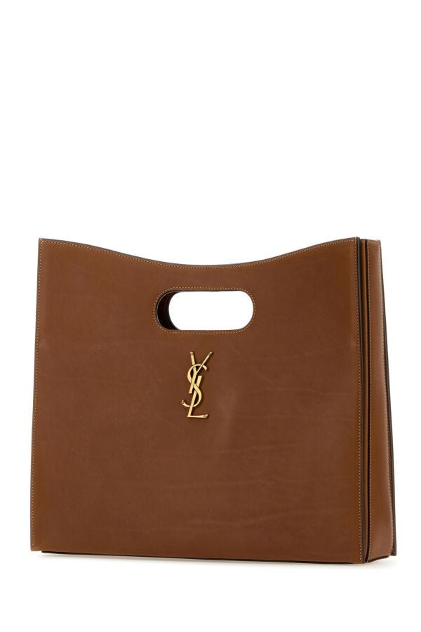 Saint Laurent Woman Caramel Leather Junon Handbag